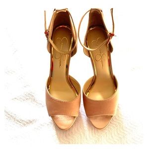 Jessica Simpson blush heels